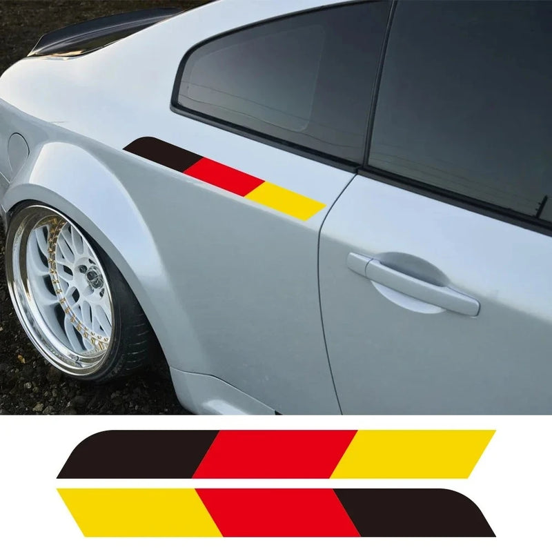 German Tricolor Door Stripe Decals – 1 or 2 Pairs