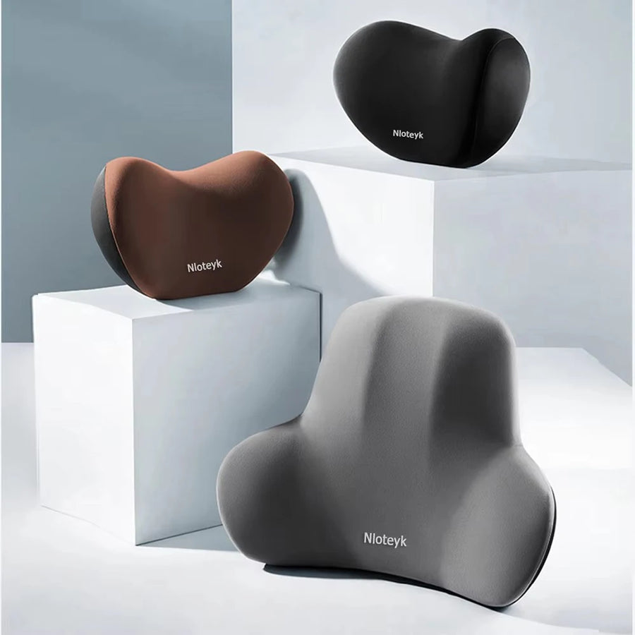Universal Memory-Foam Car Neck and Headrest Pillow