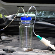 2-Liter Manual Engine Oil Extractor Pump with Storage Bottle