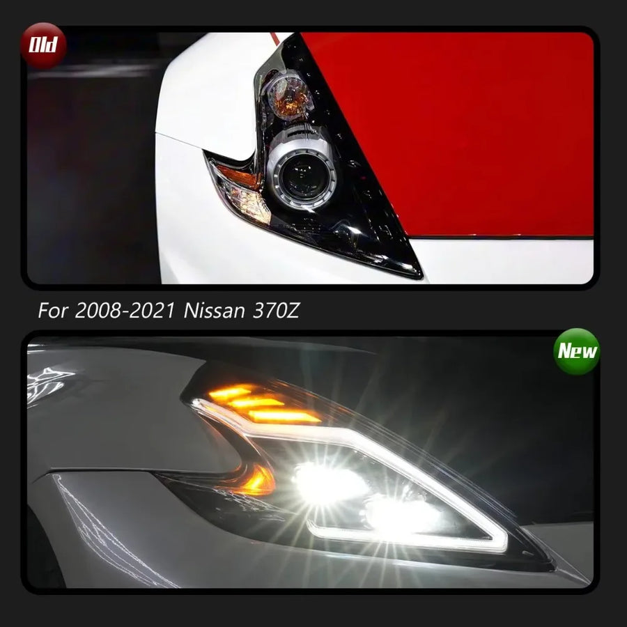 LED Headlight Assembly Set for 2008–2021 Nissan 370Z