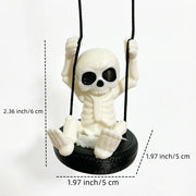Tire Skull Swinging Car Ornament