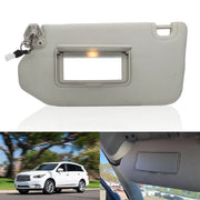 Left Driver Gray Sun Visor with Lamp for Nissan Pathfinder 2013-2018 96401-9PB0A