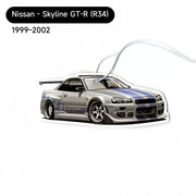 Nissan R34 Skyline GT-R-Style Hanging Car Air Freshener