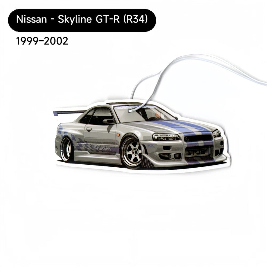 Nissan R34 Skyline GT-R-Style Hanging Car Air Freshener