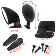 Universal California-Style Bullet Side Mirrors – Pair