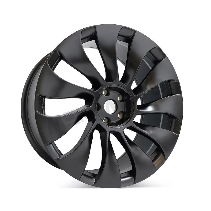 21 × 10.5 in Matte Black Rear Wheel for 2020–2024 Tesla Model Y