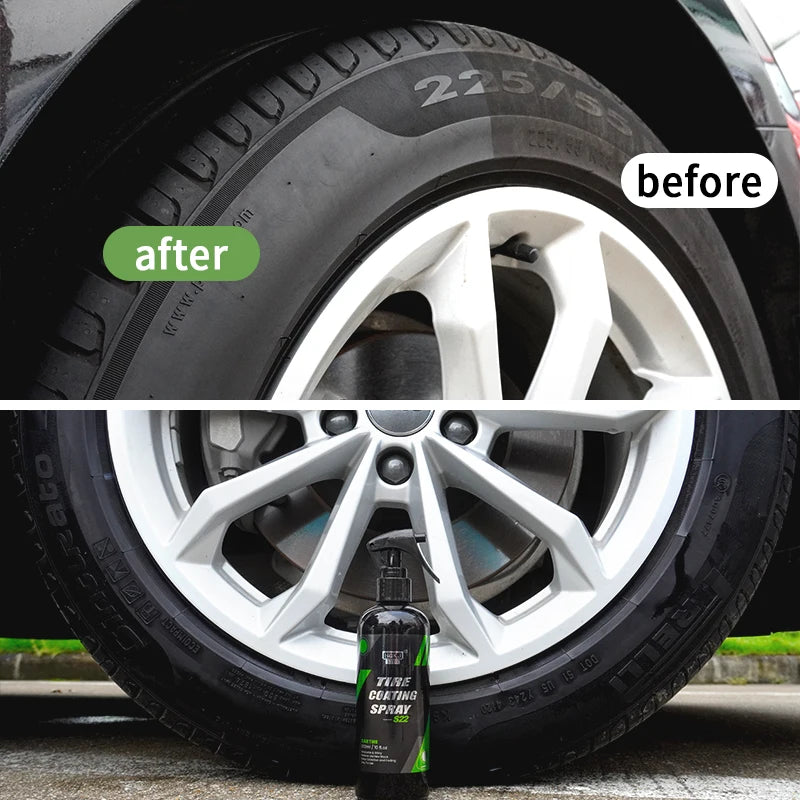 Automotive Tire Shine Spray and Rubber Restorer