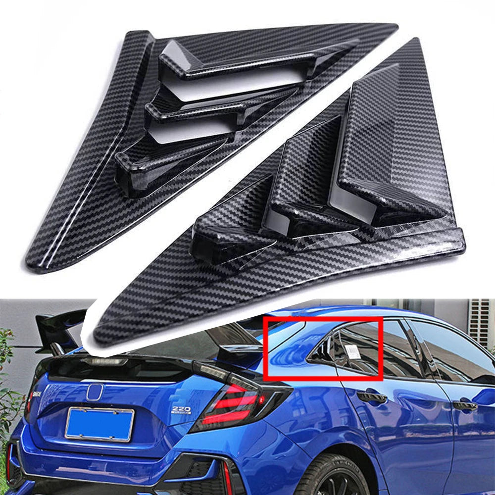 Rear Quarter-Window Louvers for 2019–2021 Honda Civic Hatchback