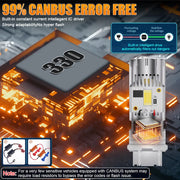 2-Piece 7440/7443/3157 LED Signal Light Bulb – Amber/Yellow/Red/White, CANBUS