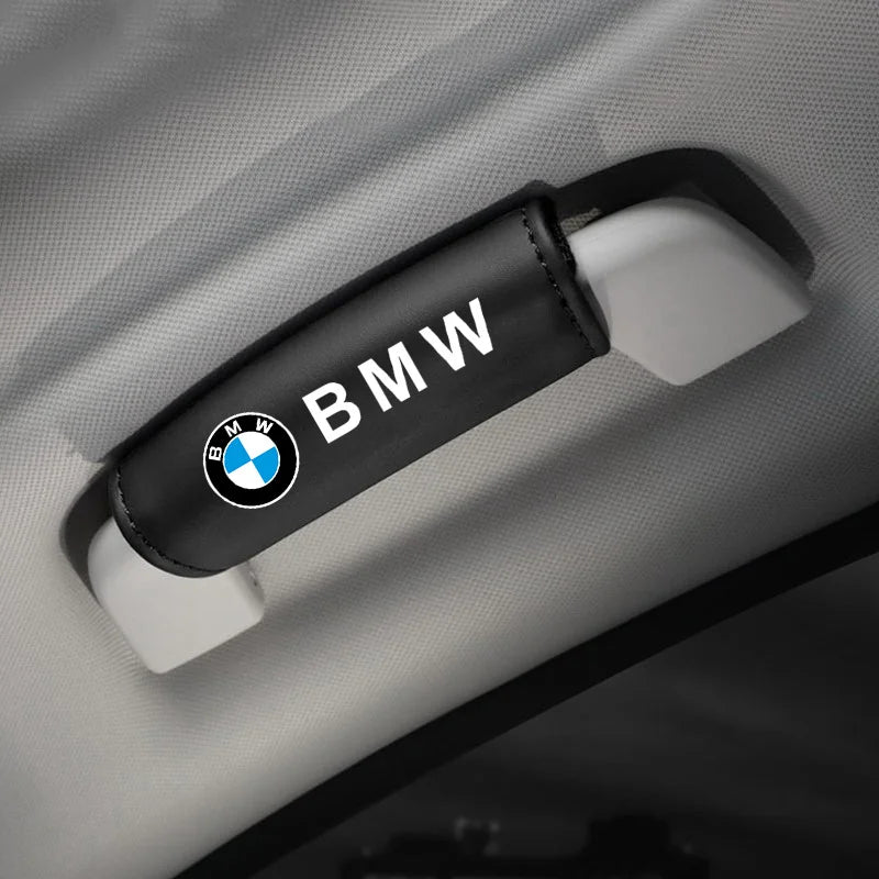 Leather-look Roof Grab Handle Cover Set for BMW