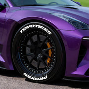 Universal 3D Tire Letter Stickers Waterproof Car Tire Decals Racing Sidewall Wheel Decor Adhesive Not Included