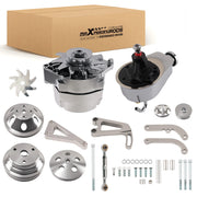 Chrome Engine Accessory Drive Bracket Kit for Chevrolet Small Block
