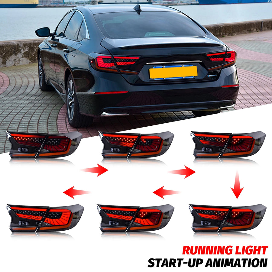 Honda Accord 10th-Gen V3 Sequential LED Tail Light Pair – 2018–2022