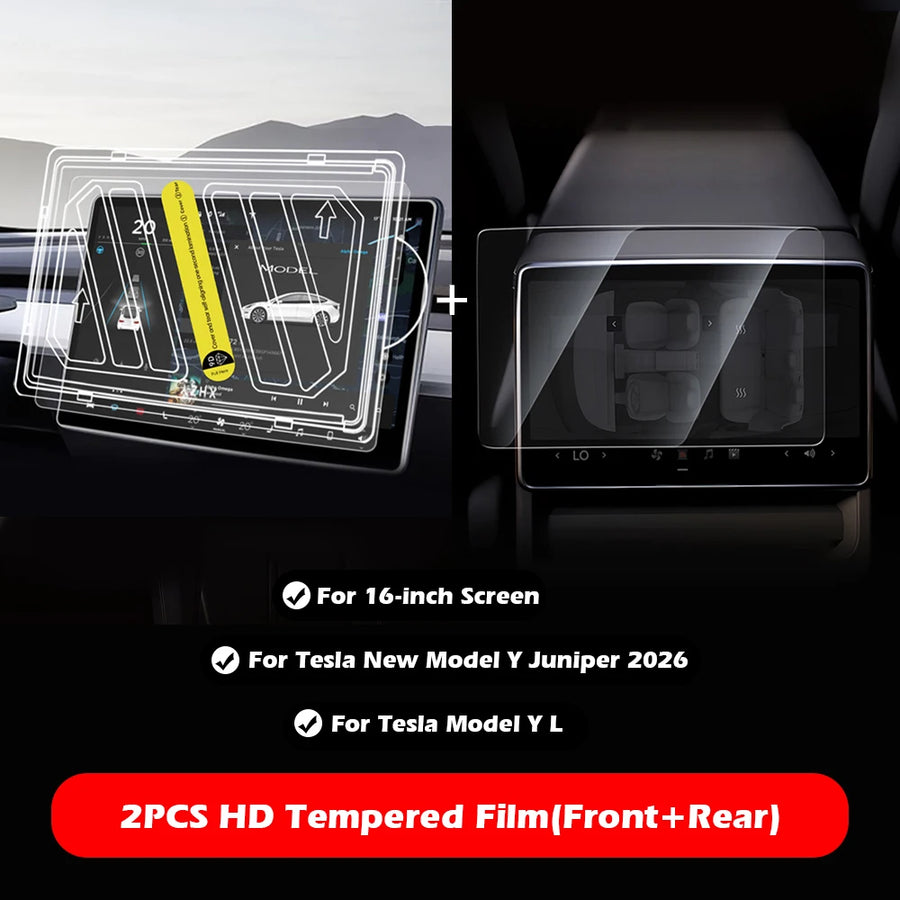 16-inch Center Touchscreen Tempered-Glass Screen Protector for Tesla Model 3/Y Highland and Juniper