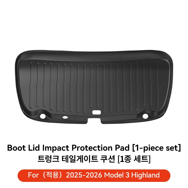 TPE Trunk Sill Guard Plate for Tesla Model 3 Highland and Model Y Juniper