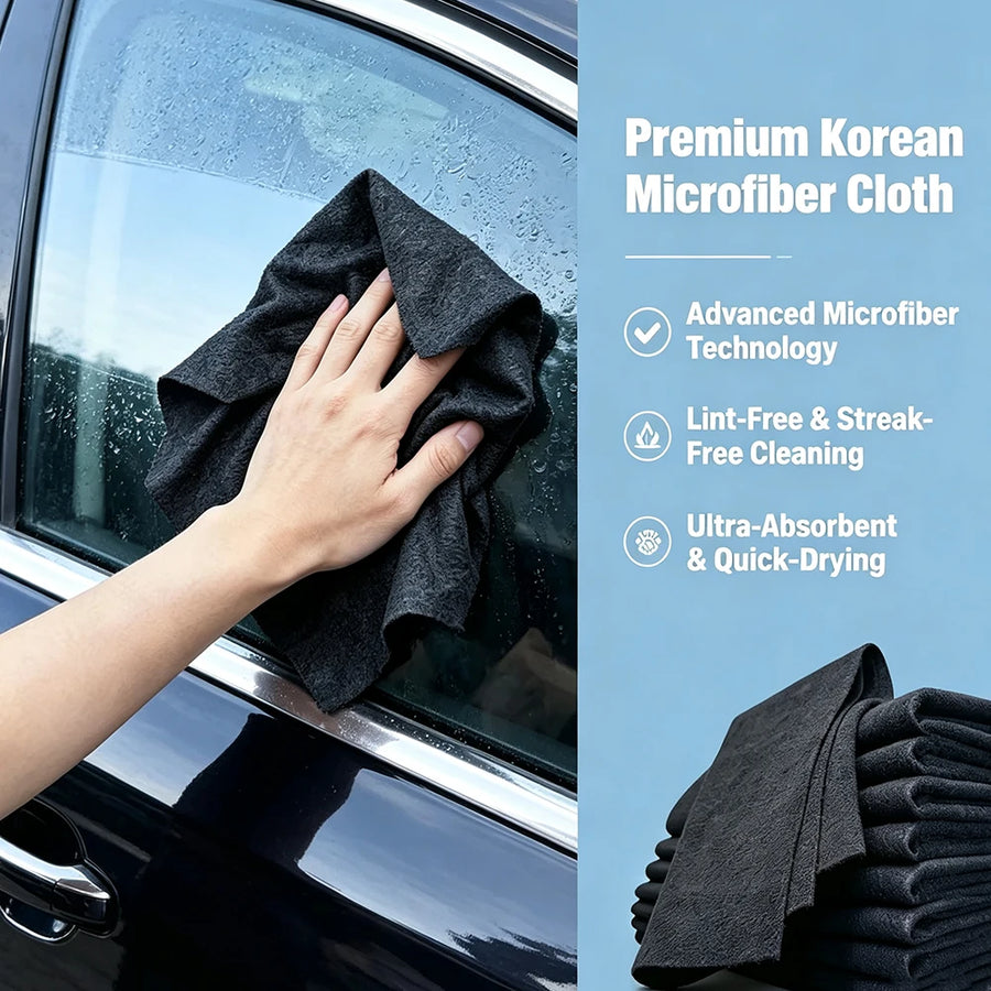 40 x 50 cm Microfiber Car Cleaning Towels - Multi-Pack