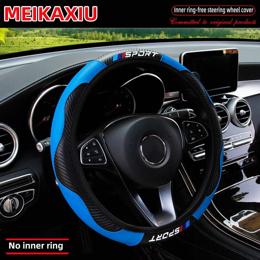 Steering Wheel Cover – carbon-fiber-look, 38cm