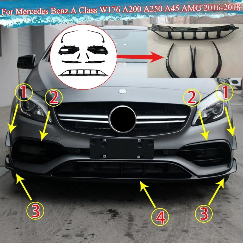 Front Grille for Mercedes-Benz A-Class W176 2016-2018