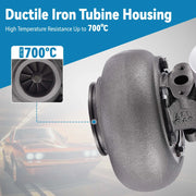 GT45 V-Band Turbocharger, 1.05 A/R, Up to 600 HP