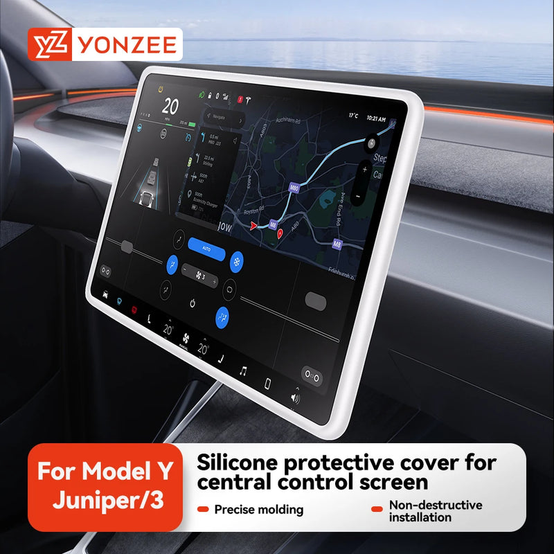 Silicone Rearview Mirror Protector for Tesla Model 3/Y 2025