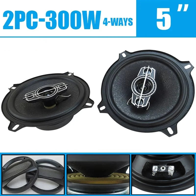 5-Inch 600W Coaxial Car Speakers