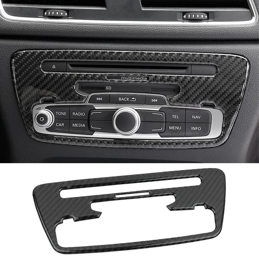 Carbon-Fiber-Style Console Trim for 2012–2018 Audi Q3 8U