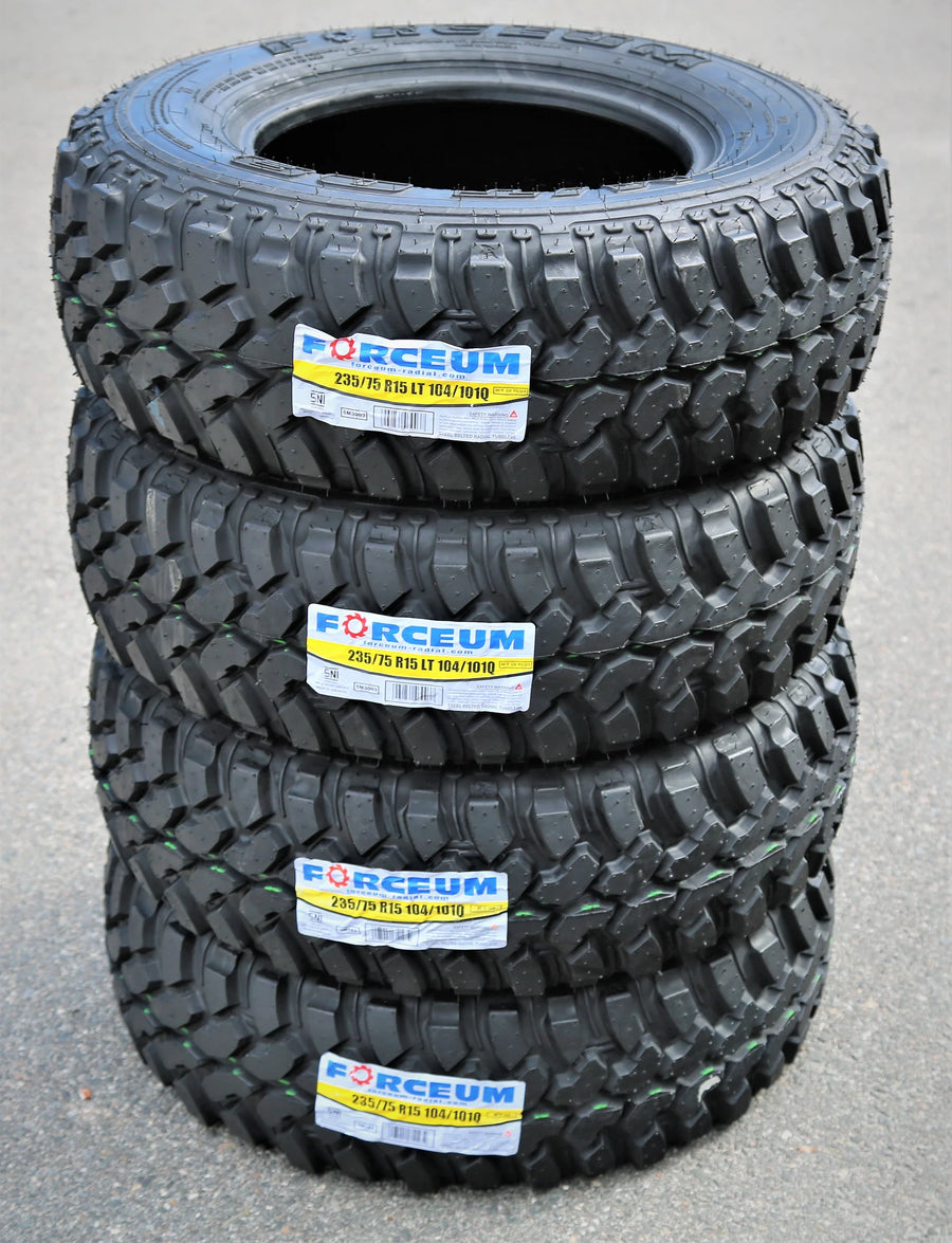 235/75/R15 Light Truck Mud Terrain Tire Load Range C Forceum M/T 08 (Set of 4)
