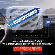 Rear Center Tempered-Glass Screen Protector for Tesla Model 3/Y Highland and Juniper