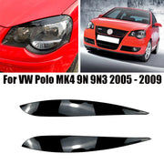 Headlight Eyebrow Trim Set for 2005–2009 Volkswagen Polo