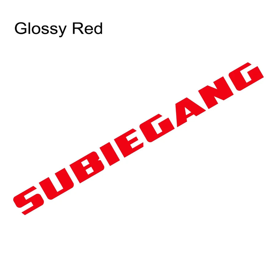SUBIE GANG Windshield Vinyl Decal for Subaru – 100 × 7.8 cm