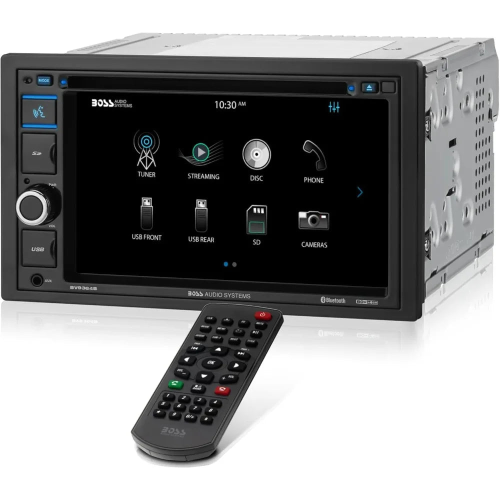 6.2-Inch Double-DIN Bluetooth DVD Car Stereo