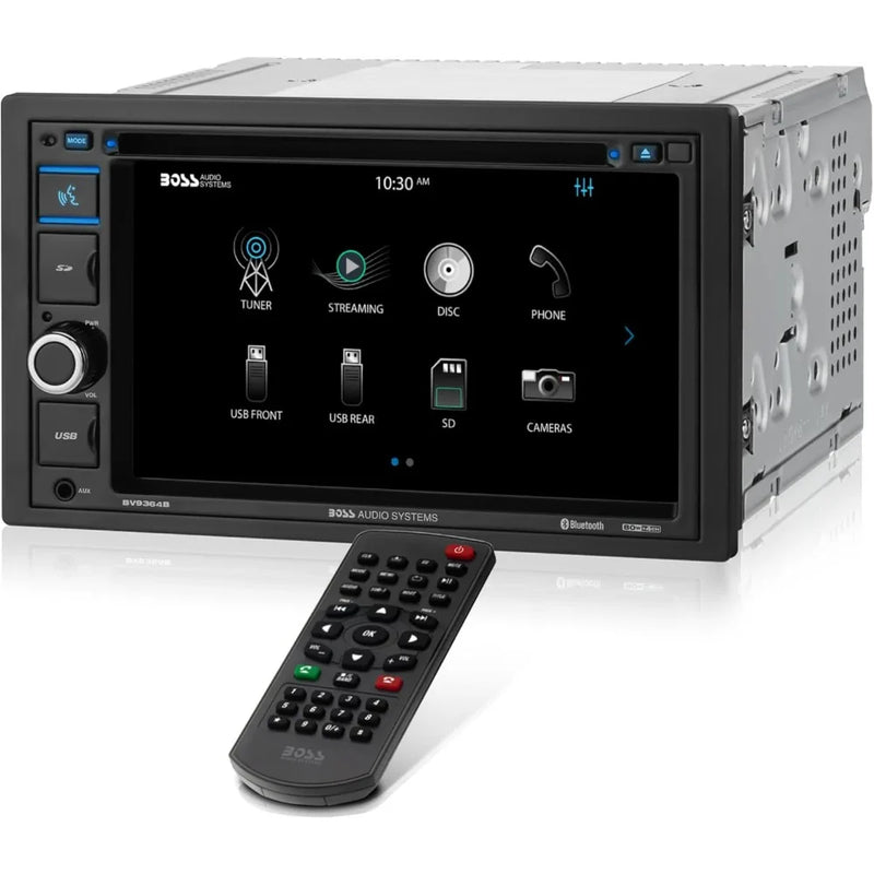 6.2-Inch Double-DIN Bluetooth DVD Car Stereo