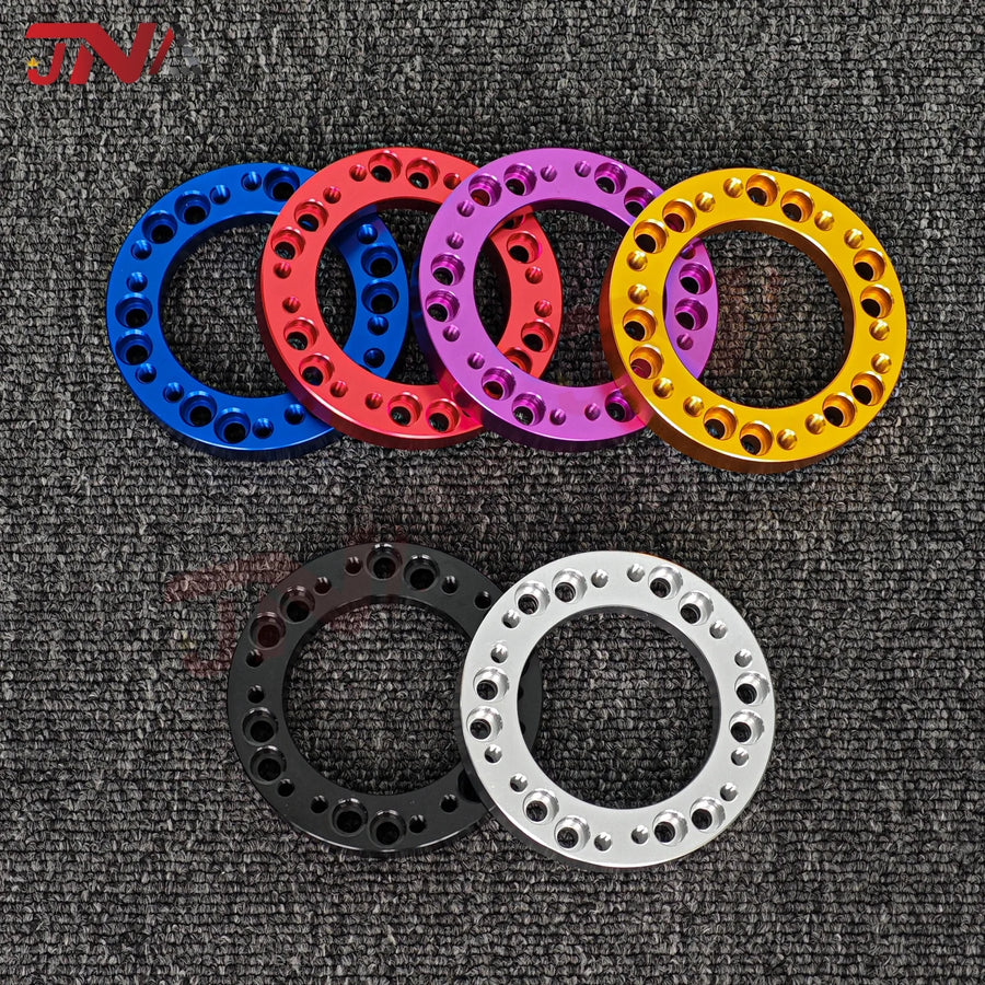 70MM 74MM PCD Steering Wheel Hub Adapter Spacer Kit 6 Bolts Universal Aluminum Steering Wheel Spacer