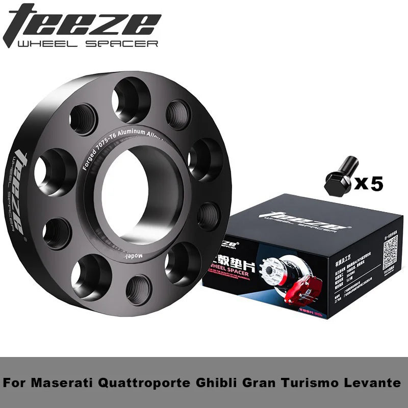 M14X1.5 Wheel Spacers for Maserati Quattroporte Ghibli Gran Turismo Levante GranCabrio 1 Piece