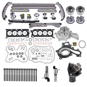 Head Gasket Set Timing Chain Water Pump Camshaft for Toyota Tundra Lexus