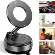 Foldable Magnetic Car Phone Holder with Vacuum Suction Mount