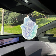 Boho Gradient Hamsa Hand Evil Eye Hanging Car Air Freshener