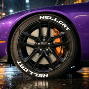 For 4 Tires Hellcat 8PCS 3D Tire Letter Stickers Waterproof Pvc Wheel Decals Car