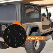 Premium Rear Soft Top Upper Skins 4-Piece for Jeep Wrangler TJ 1997-2006