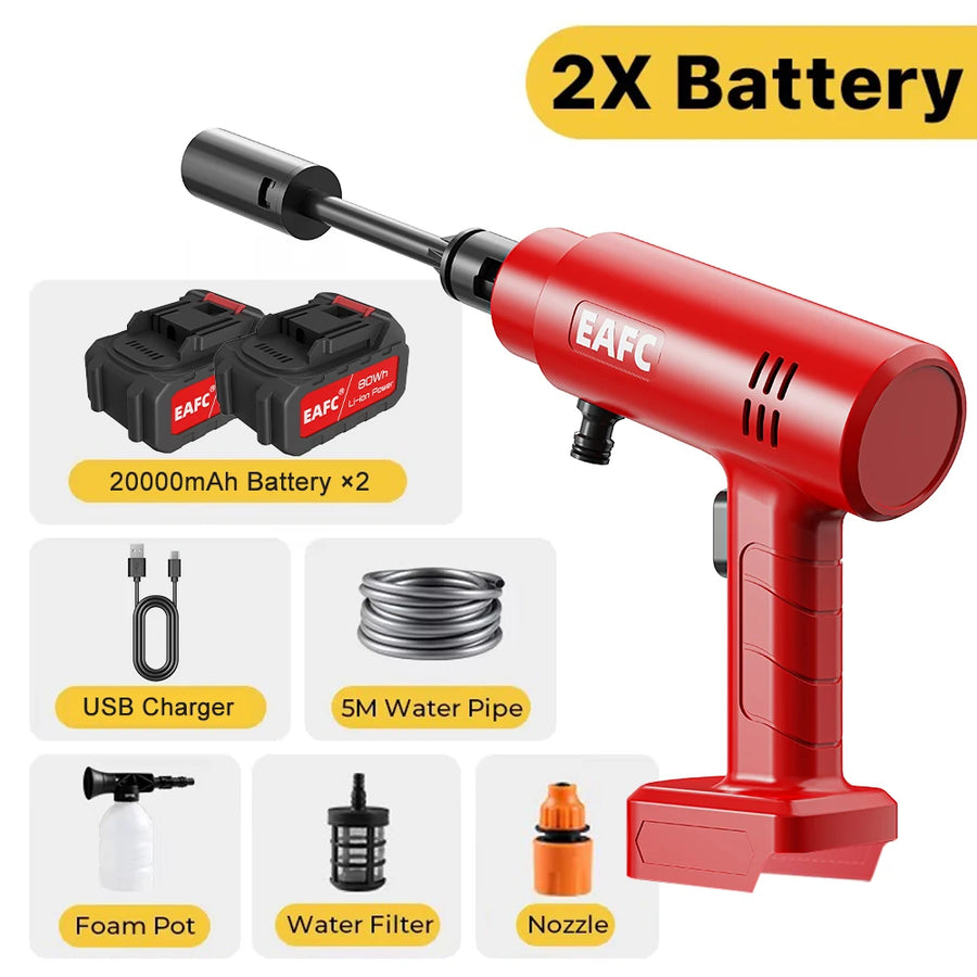 21V Cordless Portable Pressure Washer Kit with 5 m Hose