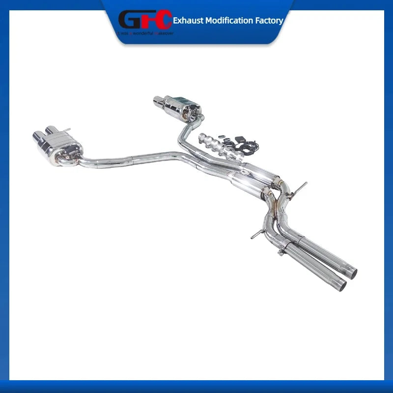304 Stainless Steel Valved Cat-Back Exhaust System for Audi S4 B8 2009-2016