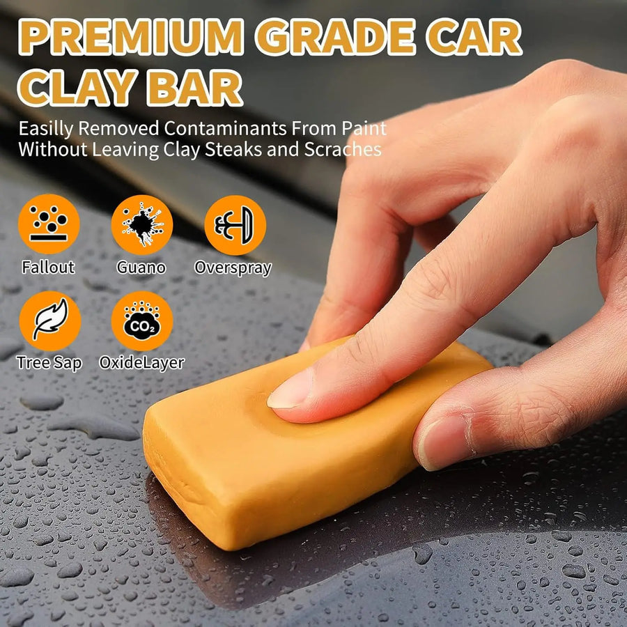 10 Pack Car Clay Bar Kit, Premium Grade Clay Bars Auto Detailing, Clay Luber Synthetic Lubricant, Car