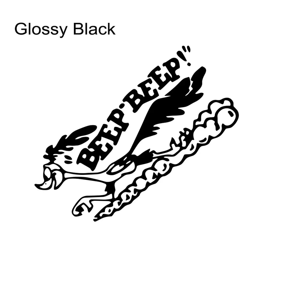 Road Runner Cartoon Vinyl Decal – Two Sizes