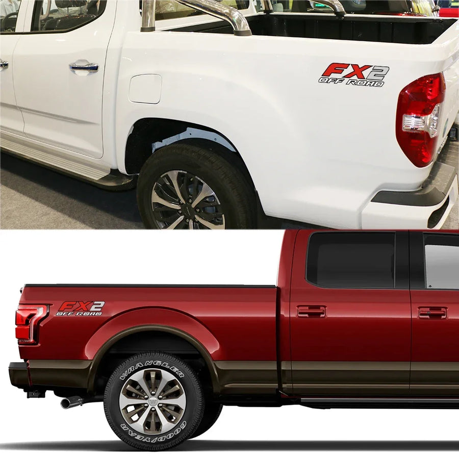 FX2 Off-Road Pickup Decal Pair – 40 × 12 cm