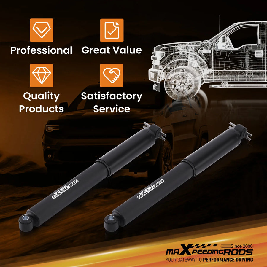 6-Inch-Drop Rear Shock Absorbers for 1988–1998 Chevrolet/GMC C1500