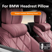 Nappa Leather BMW Car Headrest and Lumbar Support Pillow