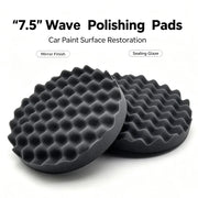 7-Inch Wavy Foam Car Polishing Pads - 2-Pack