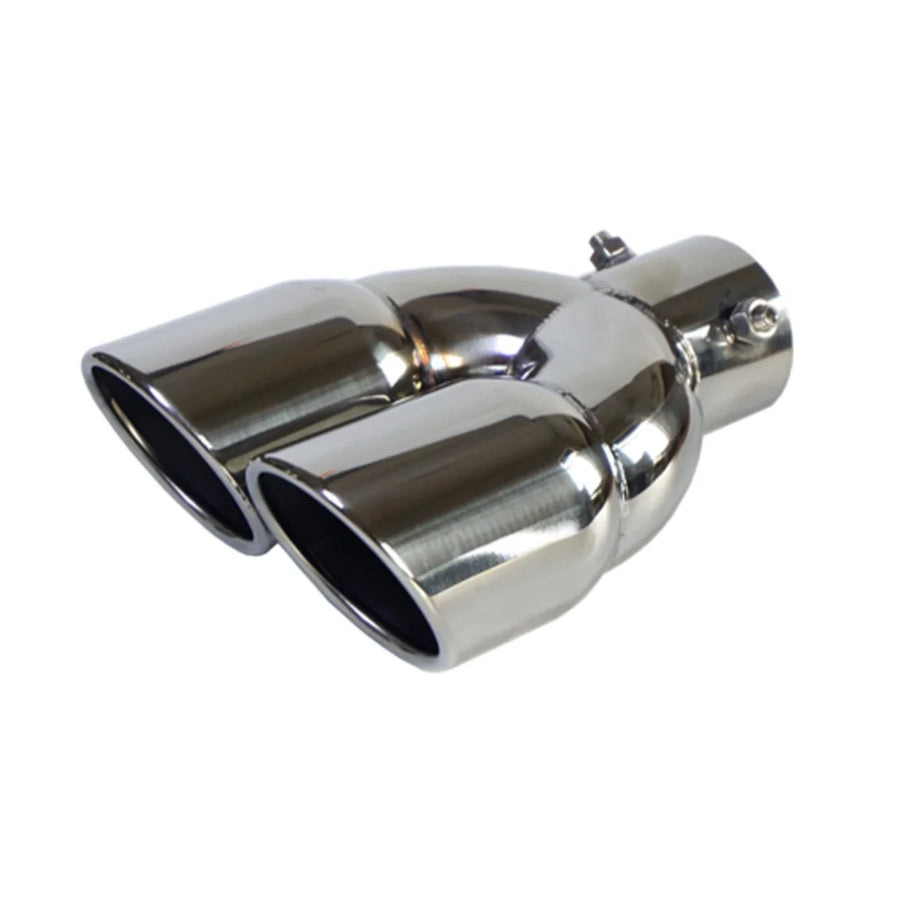 Universal Dual-Outlet Exhaust Tip, 3/3.0-Inch