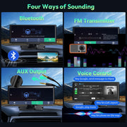 4K Dual Dash Cam with Wireless CarPlay and Android Auto