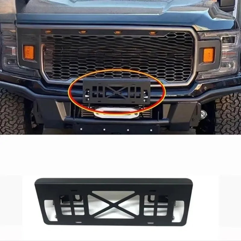 Universal Folding Front License Plate Mounting Bracket